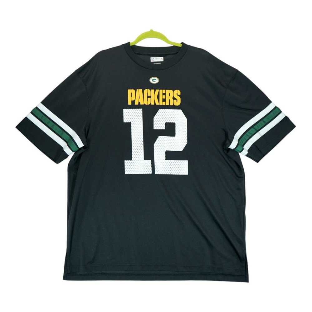 NFL Team Apparel Aaron‎ Rodgers Packers Jersey Sz XXL Black